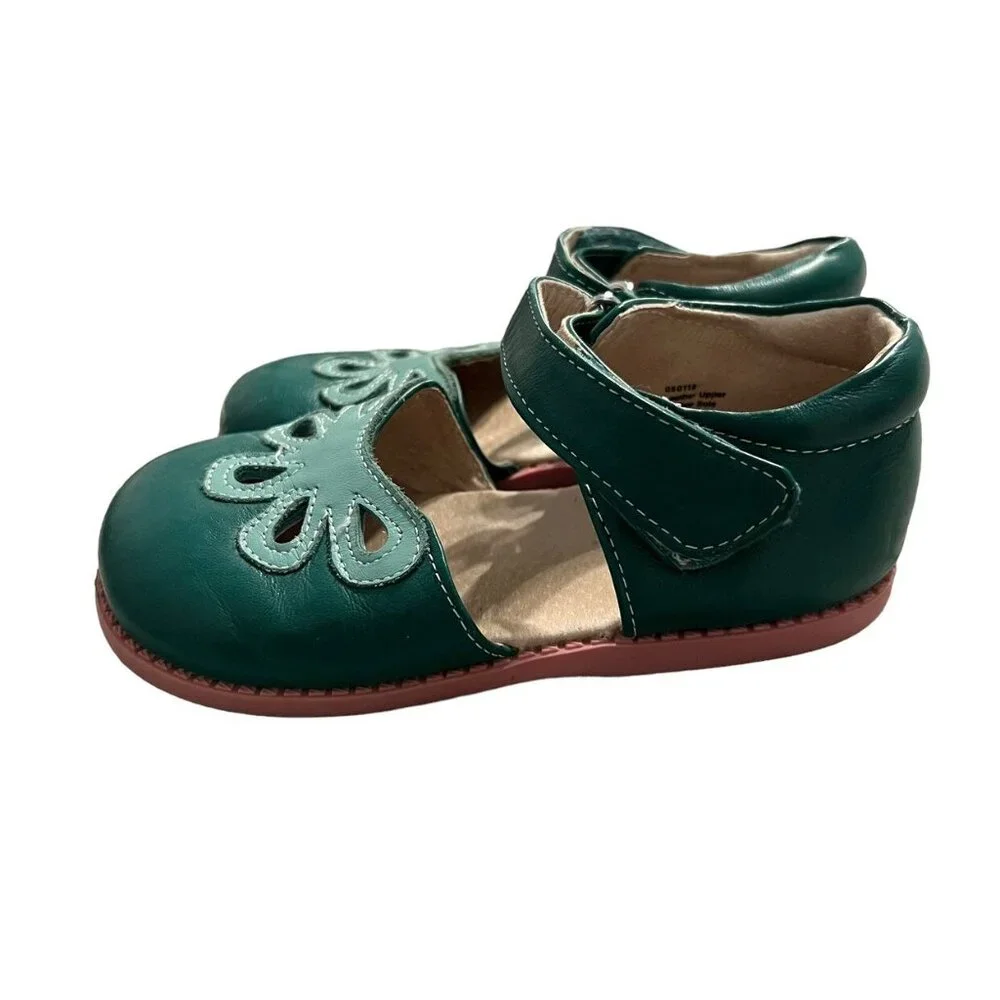 Livie & Luca + Matilda Jane Sz 12 Lucky Clover Green Petal Shoes
